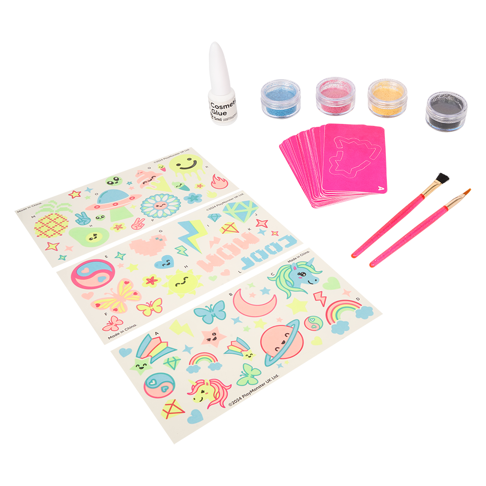 Fab Lab Glitter Tattoo Kit - Kids Creativity from Crafty Arts UK